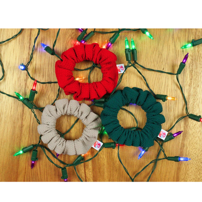 Jingle Bells BUNDLE (3 festive scrunchies + Lip Balm)