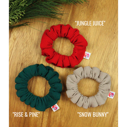 Jingle Bells BUNDLE (3 festive scrunchies + Lip Balm)