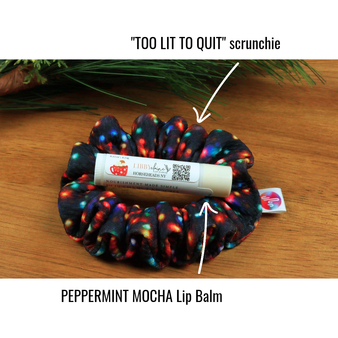 Jingle Bells & Cozy Smells BUNDLE (1 Scruchie + Lip Balm)