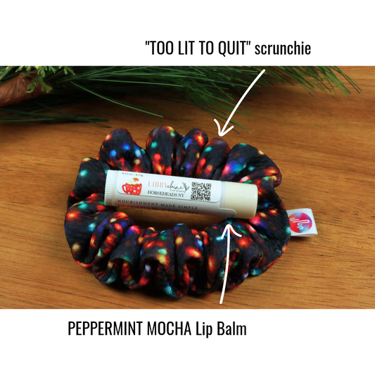 Jingle Bells & Cozy Smells BUNDLE (1 Scruchie + Lip Balm)
